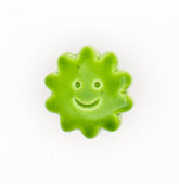 Speelse Groene Zonfiguur Knoop Knopen KNP00029